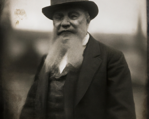 Photography and A.I. Computer generated A.I. Image of a bearded man by DALL-E